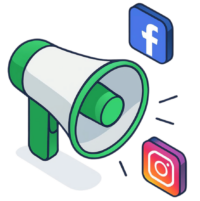 Micro phone facebook insta